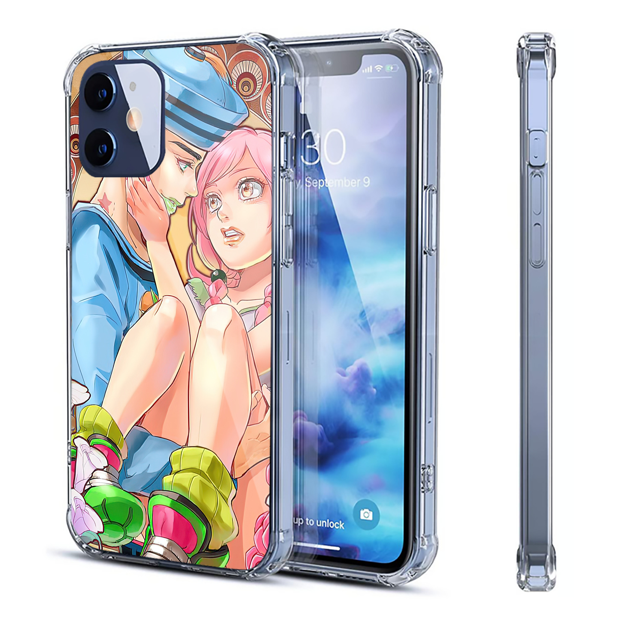 （画像用） ジョジョの奇妙な冒険 JoJo's Bizarre Adventure 【iPhone 12シリーズ対応】透明スマホケース（クリアソフトケース）